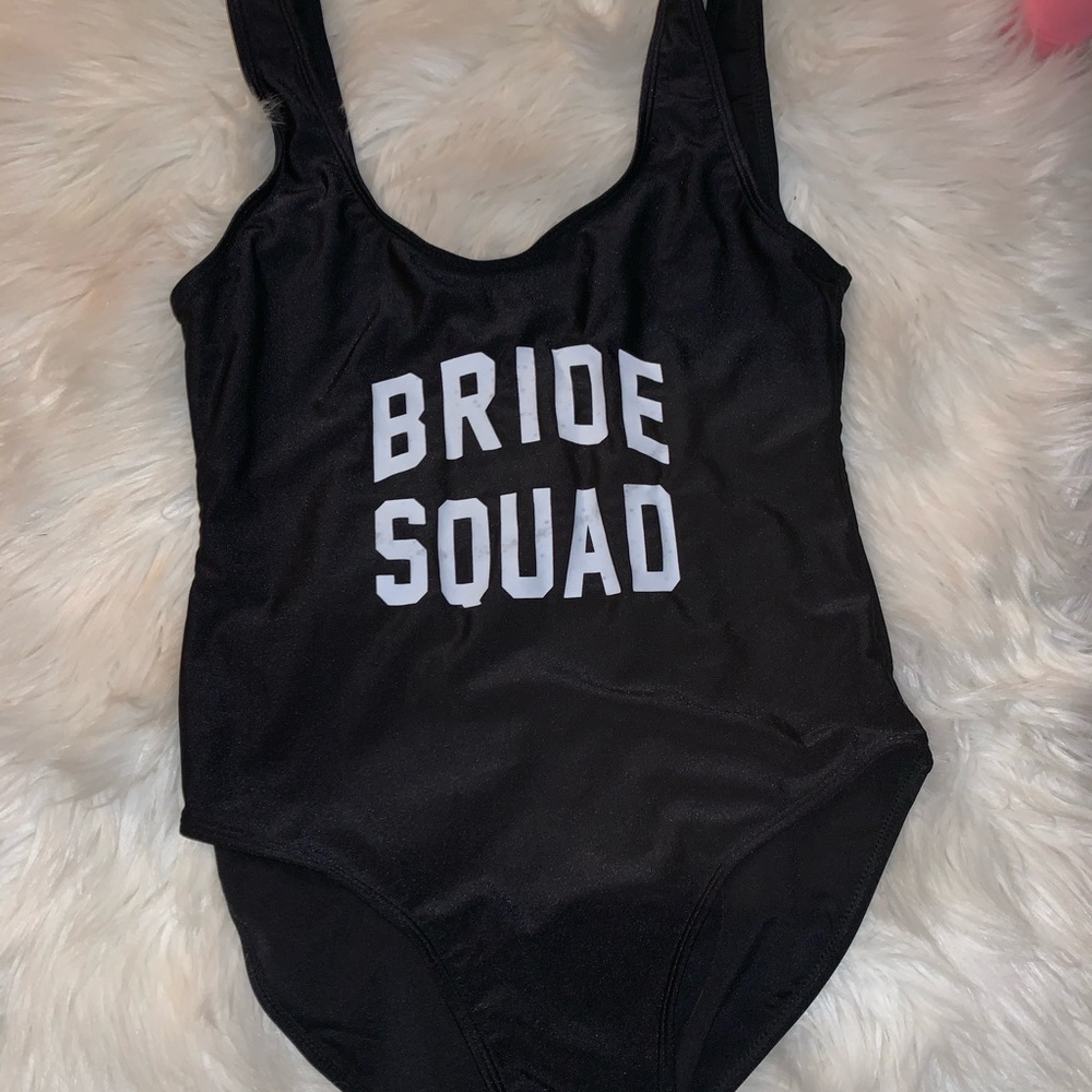 Bride squad swimsuit